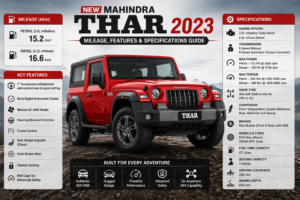 New Mahindra Thar 2023 Mileage, Features & Specifications Guide