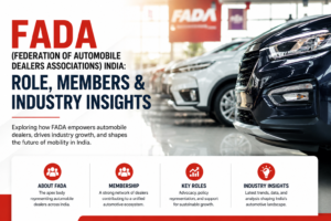 FADA India represents automobile dealerships, vehicle retailers, automotive businesses, and industry stakeholders across the Indian automobile market.