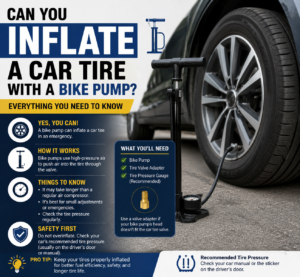 Can You Inflate a Car Tire with a Bike Pump? Everything You Need to Know