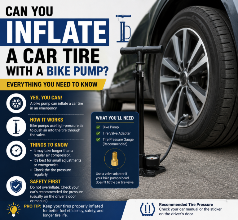 Can You Inflate a Car Tire with a Bike Pump? Everything You Need to Know