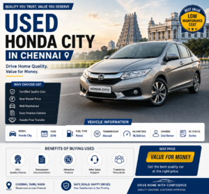 Used Honda City in Chennai: Second-Hand Price & Buying Guide