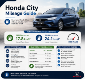 Honda City Mileage Guide: 2015 Model, 2018 Petrol & ZX 2006 Mileage Explained